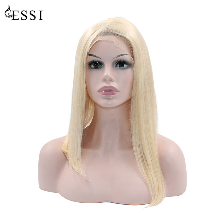 Color 613 free part straight blonde lace front wig glueless lace wig preplucked with baby hair around